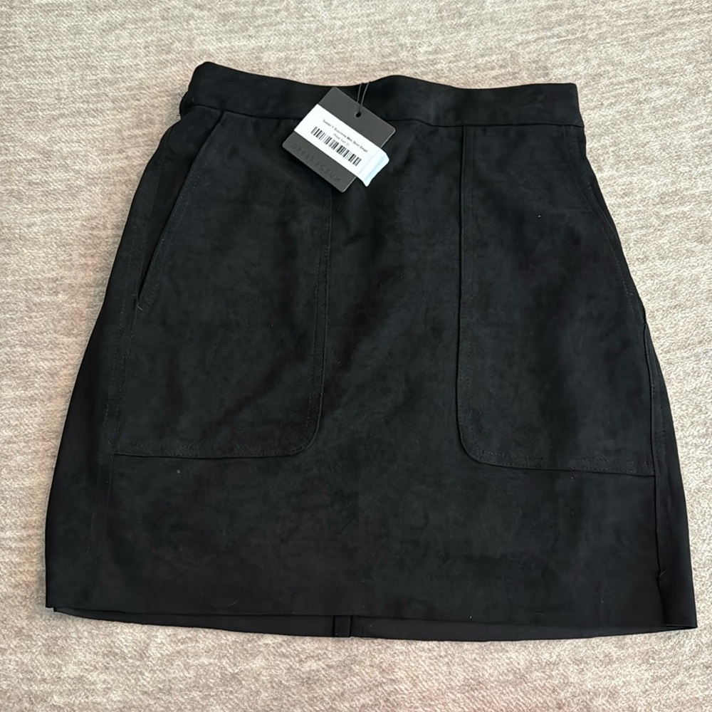 Black Suede Skirt